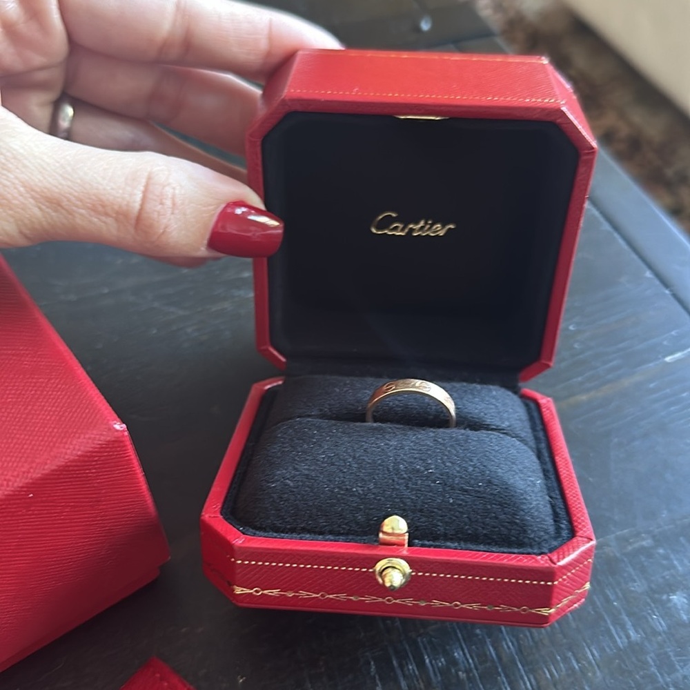 Cartier Rose Gold Ring love size 53